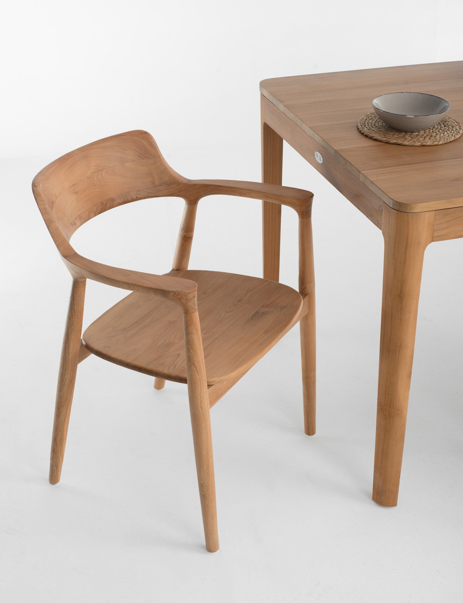 EXTENSION INDOOR DINING TABLE & Heroshima Dining Chair - Wooden seat Thumbnail